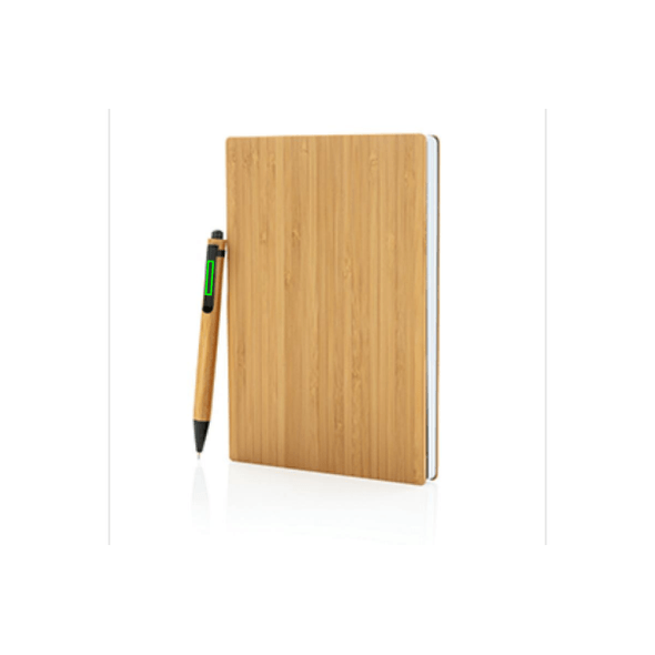 A5 Bamboo Notizbuch und Stiftset
